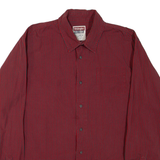 WRANGLER Mens Shirt Red Check Long Sleeve XL