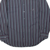 NAUTICA Mens Shirt Blue Striped Long Sleeve XL