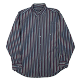 NAUTICA Mens Shirt Blue Striped Long Sleeve XL