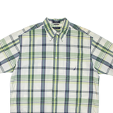 NAUTICA Mens Shirt Green Check L