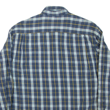 WRANGLER Mens Shirt Blue Check Long Sleeve L