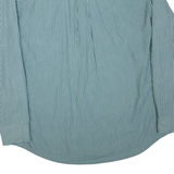 CHAPS Mens Shirt Green Striped Long Sleeve XL