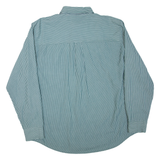 CHAPS Mens Shirt Green Striped Long Sleeve XL