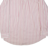 WRANGLER Mens Shirt Pink Striped Long Sleeve L
