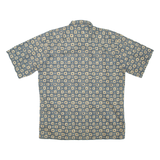 BURMA BIBAS Mens Shirt Grey Geometric L