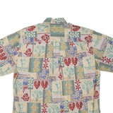 TWO PALMS Mens Shirt Green Crazy Pattern L