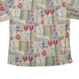 TWO PALMS Mens Shirt Green Crazy Pattern L