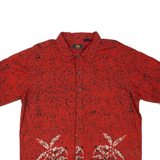 ROUTE 66 Mens Hawaiian Shirt Red L