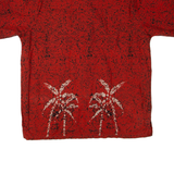 ROUTE 66 Mens Hawaiian Shirt Red L