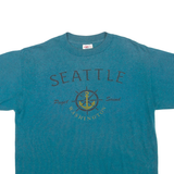 HEF-T Seattle Mens T-Shirt Blue USA L