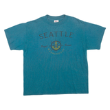 HEF-T Seattle Mens T-Shirt Blue USA L