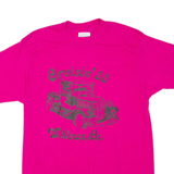 HANES Willows California Womens T-Shirt Pink USA L