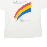Pre Press University Indiana Mens T-Shirt White USA L