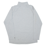 CARHARTT Mens T-Shirt Grey Long Sleeve 1/4 Zip L