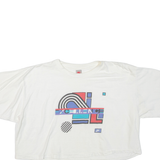 NIKE Cropped Womens T-Shirt White L