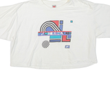 NIKE Cropped Womens T-Shirt White L
