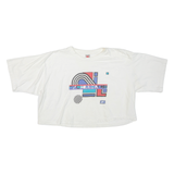 NIKE Cropped Womens T-Shirt White L