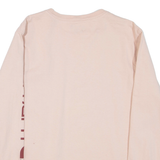 CARHARTT Loose Fit Womens T-Shirt Pink Long Sleeve L