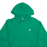 CHAMPION Mens Green Hoodie M