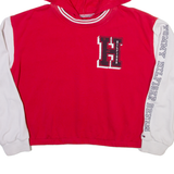 TOMMY HILFIGER Cropped Womens Red Hoodie M