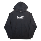 LEVI'S Mens Black Hoodie L