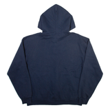 CHAMPION Mount Holyoke College Mens Blue Hoodie Full Zip USA L