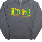 CHAMPION University Of Alberta Mens Grey Hoodie Full Zip L