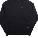 CHAMPION Mens Black Hoodie S