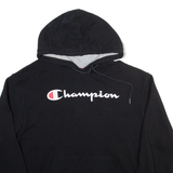 CHAMPION Mens Black Hoodie M