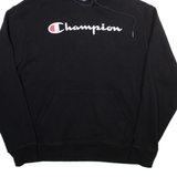 CHAMPION Mens Black Hoodie M
