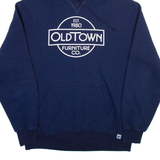 RUSSELL ATHLETIC Mens Blue Hoodie L