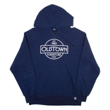 RUSSELL ATHLETIC Mens Blue Hoodie L