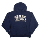 JANSPORT Colorado Christian University Mens Blue Hoodie USA L