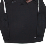 NIKE Paris Mens Sweatshirt Black 1/4 Zip M
