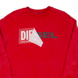DIESEL Mens Sweatshirt Red S