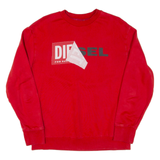 DIESEL Mens Sweatshirt Red S
