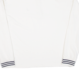 NAUTICA Womens Sweatshirt White 1/4 Zip S