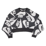 NIKE Cropped Womens Sweatshirt Black M
