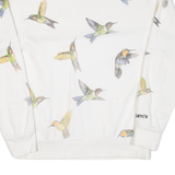 LEVI'S Relaxed Fit. Birds Womens Sweatshirt White S