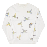 LEVI'S Relaxed Fit. Birds Womens Sweatshirt White S