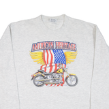 DETTO FATTO American Heritage Mens Sweatshirt Grey USA XL