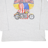 DETTO FATTO American Heritage Mens Sweatshirt Grey USA XL