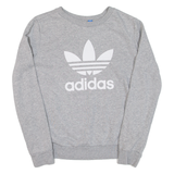 ADIDAS Womens Sweatshirt Grey UK 6