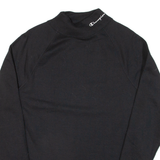 CHAMPION Womens Sweatshirt Black High Neck M