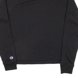 CHAMPION Womens Sweatshirt Black High Neck M