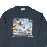 LEE Mens Sweatshirt Blue 90s XL