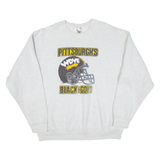 FRUIT OF THE LOOM Pittsburgh's Black&gold Mens Sweatshirt Grey USA 2XL