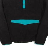 FILA Womens Fleece Black Button Neck XL
