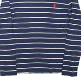POLO SPORT RALPH LAUREN Womens Patterned Jumper Blue Striped Tight Knit XL