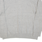 NAUTICA Mens Jumper Grey V-Neck Tight Knit L